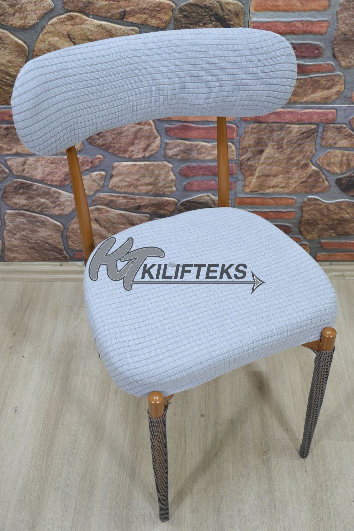 Teddy Sandalye Kılıfı Pıtı, Açık.Gri
