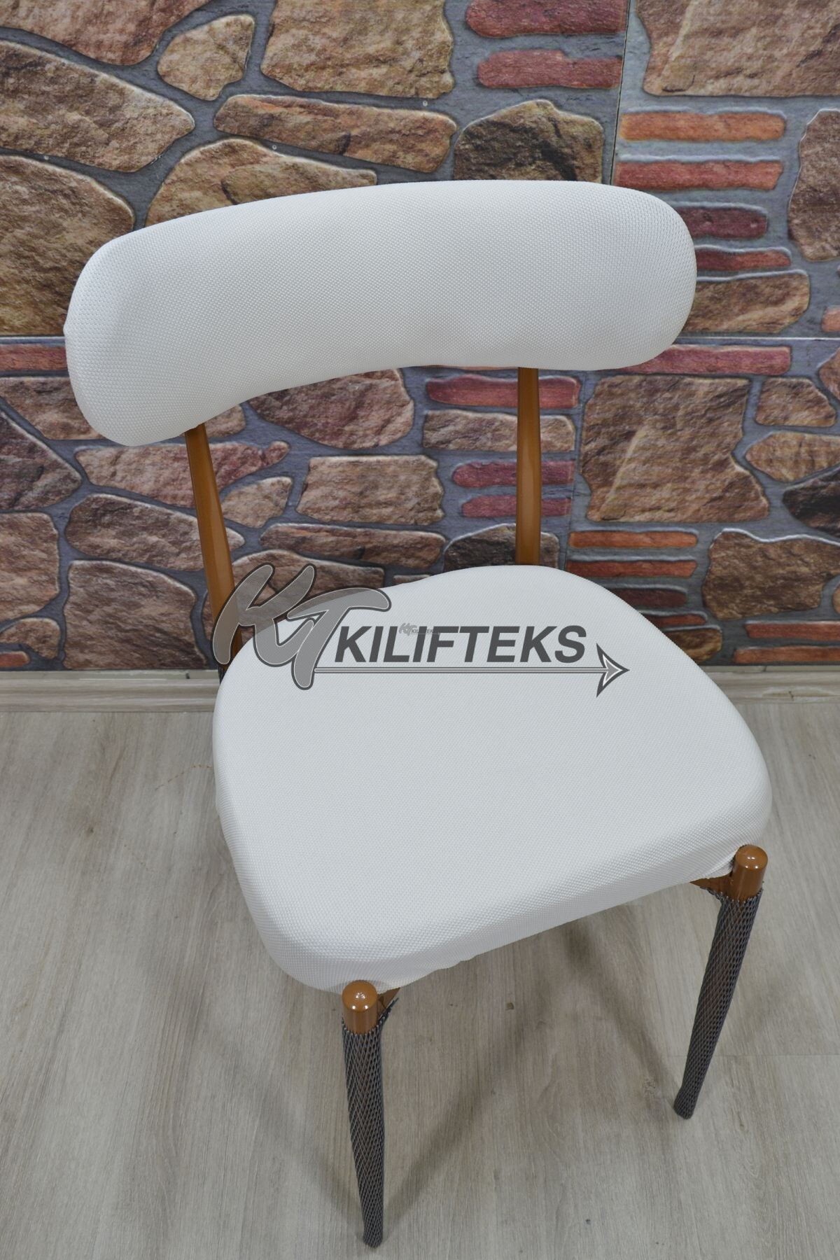Teddy Sandalye Kılıfı Lakos Kumaş, Krem renk