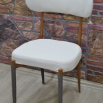 Teddy Sandalye Kılıfı Lakos Kumaş, Krem renk