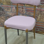 Teddy Sandalye Kılıfı Lakos Kumaş, Pembe renk