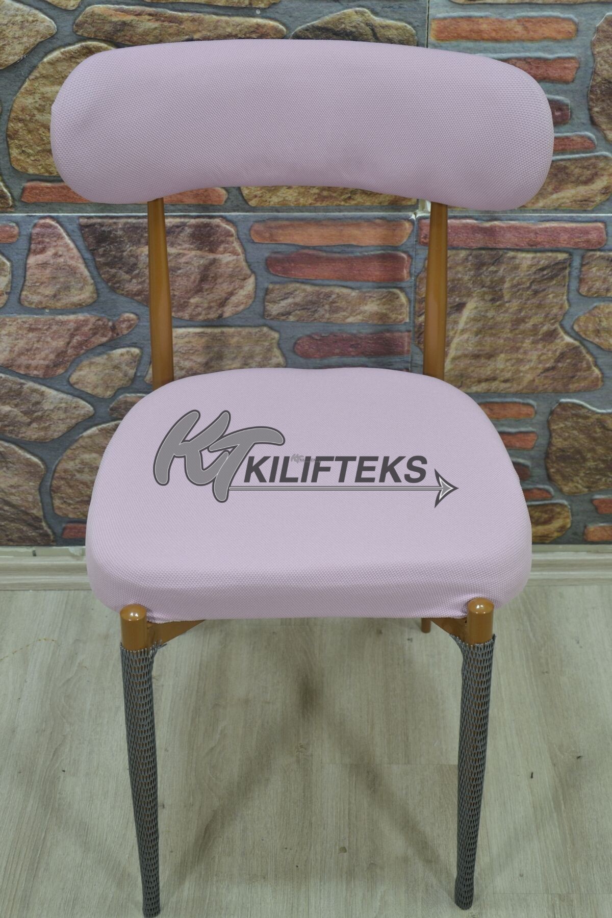 Teddy Sandalye Kılıfı Lakos Kumaş, Pembe renk