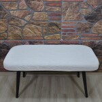 Puf Sandalye Kılıfı Yeni model Jakar, Krem