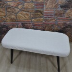 Puf Sandalye Kılıfı Yeni model Jakar, Krem