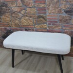 Puf Sandalye Kılıfı Yeni model Jakar, Krem