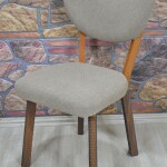 Elma Sandalye Kılıfı Coco Kumaş, A.kahve