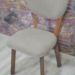 Elma Sandalye Kılıfı Coco Kumaş, A.kahve