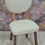 Elma Sandalye Kılıfı Coco Kumaş, Bej