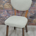 Elma Sandalye Kılıfı Coco Kumaş, Bej