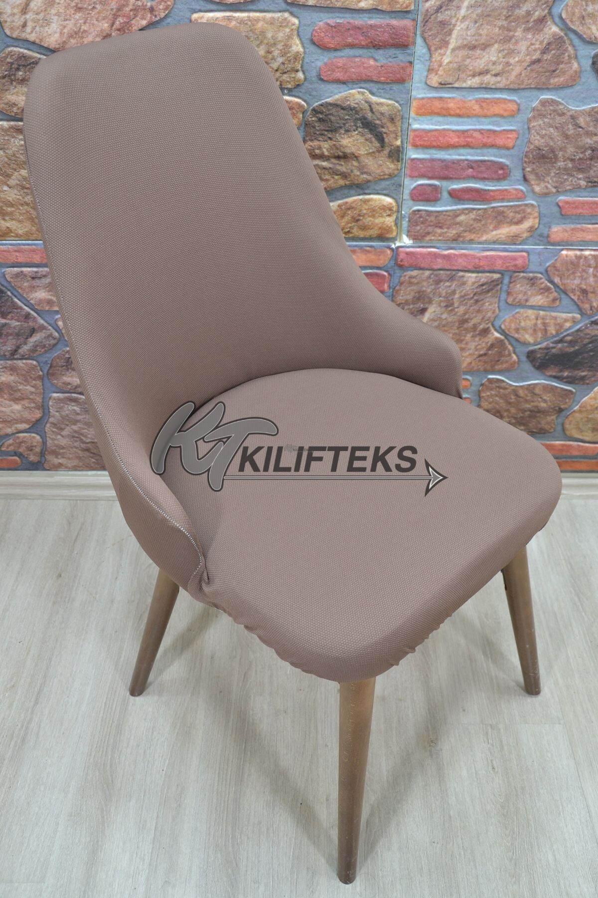 Kollu Sandalye Kılıfı Lakos, A.kahve