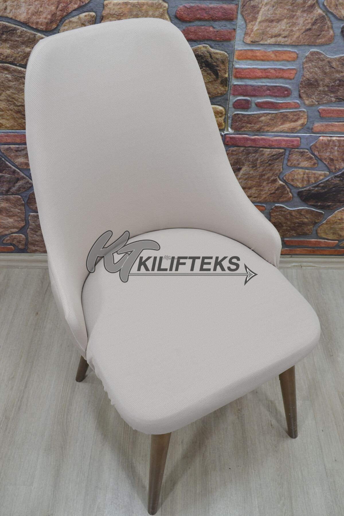 Kollu Sandalye Kılıfı Lakos, Kakao
