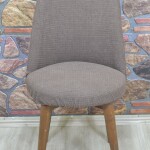 Retro Sandalye Kılıfı Pıtı Kare, A.kahve