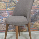 Retro Sandalye Kılıfı Pıtı Kare, A.kahve