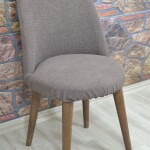 Retro Sandalye Kılıfı Pıtı Kare, A.kahve