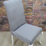 Battal Sandalye Kılıfı Lakos Kumaş, Gri