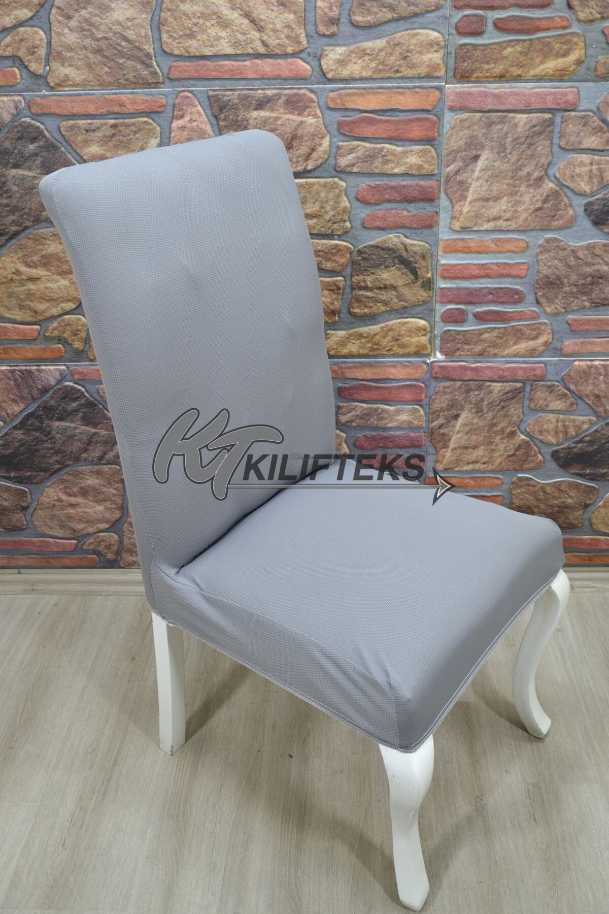 Battal Sandalye Kılıfı Lakos Kumaş, Gri