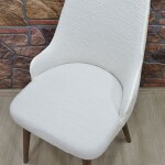 KILIFTEKS Kollu Sandalye Kılıfı Jakar, Yeni Krem