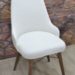 KILIFTEKS Kollu Sandalye Kılıfı Jakar, Yeni Krem