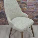 KILIFTEKS Kollu Sandalye Kılıfı Jakar, S.Kahve