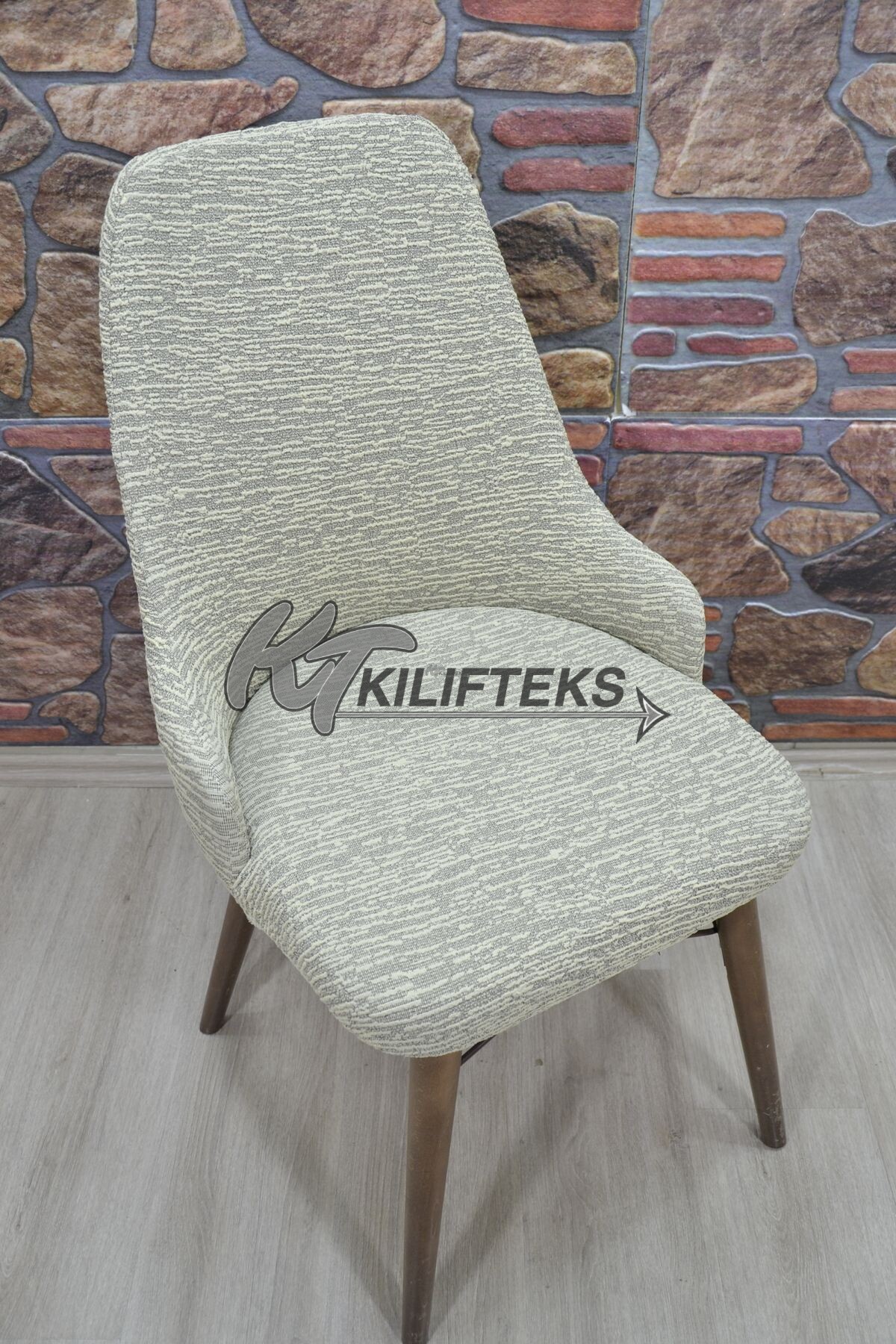 KILIFTEKS Kollu Sandalye Kılıfı Jakar, S.Kahve