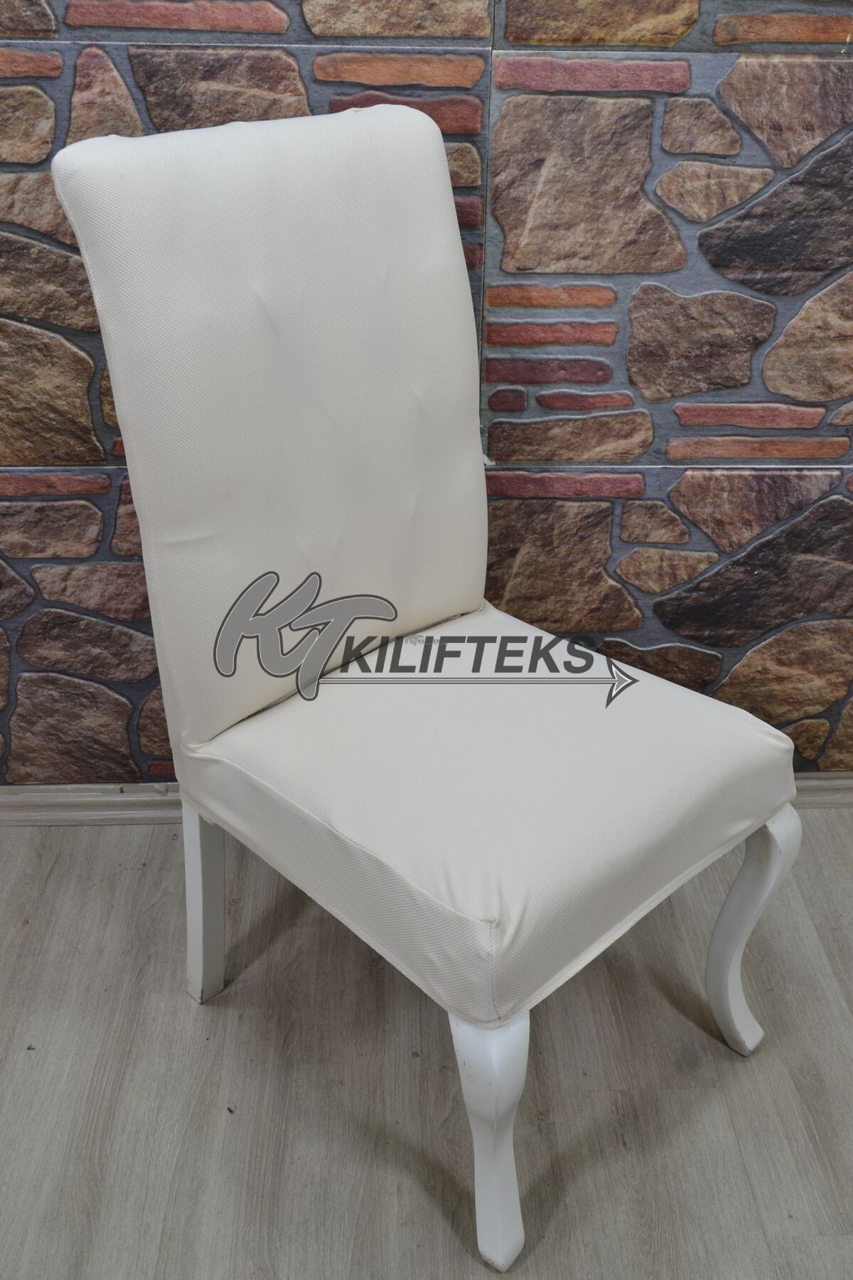 Battal Sandalye Kılıfı Lakos Kumaş, Krem