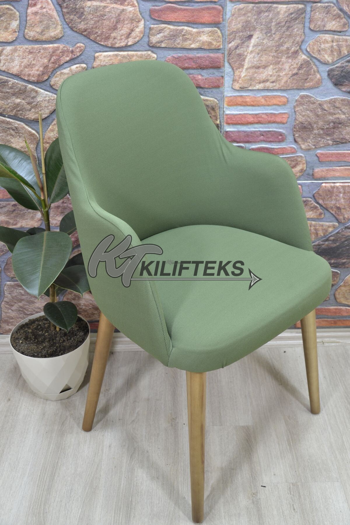 Büyük Kollu Sandalye Kılıfı Lakos Kumaş, Yeşil